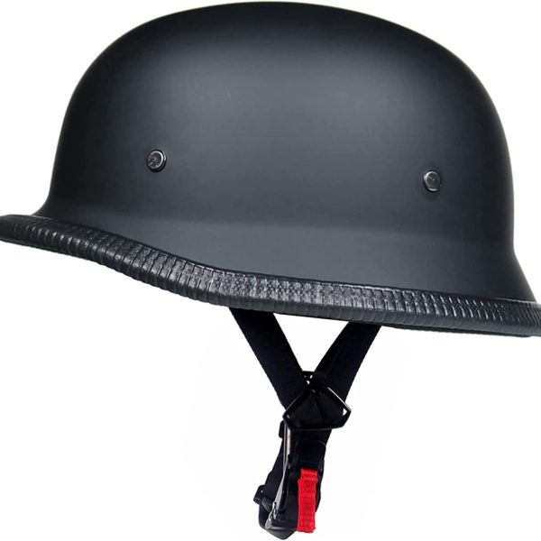 German Style Motorcycle Half Helmet, Retro Half Face Helmet for Adult Men Women  Approved