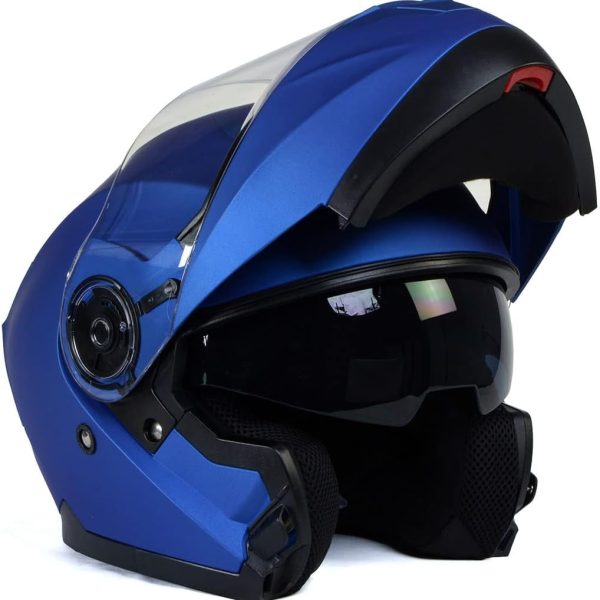 Advanced Motorcycle Modular Helmet Biker w/ Drop Down Visor - Medium