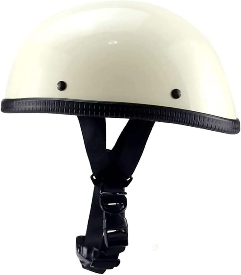 Retro Style Motorcycle Half Helmet - Classic Design Half Motorcycle Helmet,  Certified
