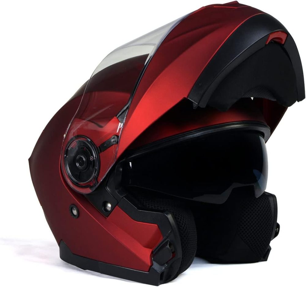 Helmets  Advanced Motorcycle Modular Helmet Biker w/Drop Down Visor - XX-Large