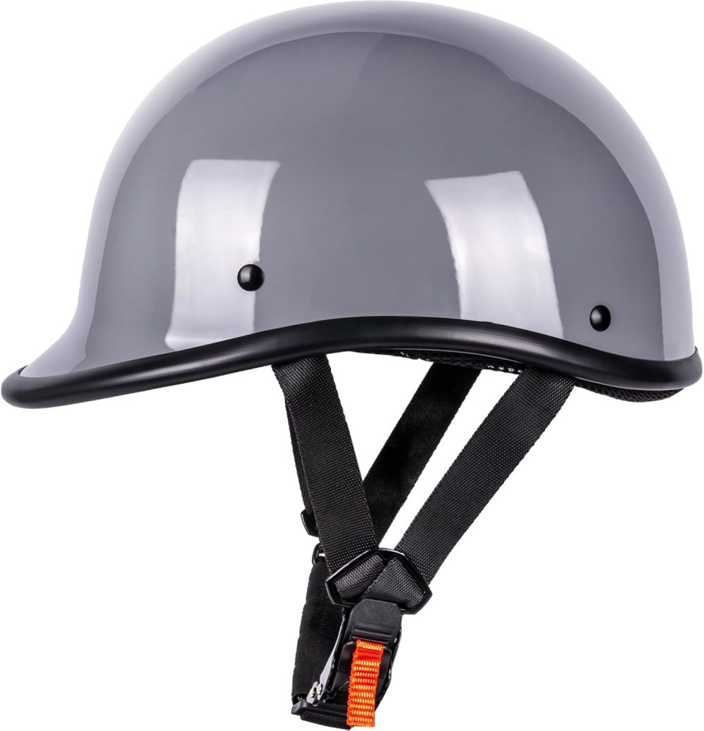 Vintage Motorcycle Half Helmet - Lightweight Low Profile Open-Face Half-Face Helmet –  Approved - Image 2