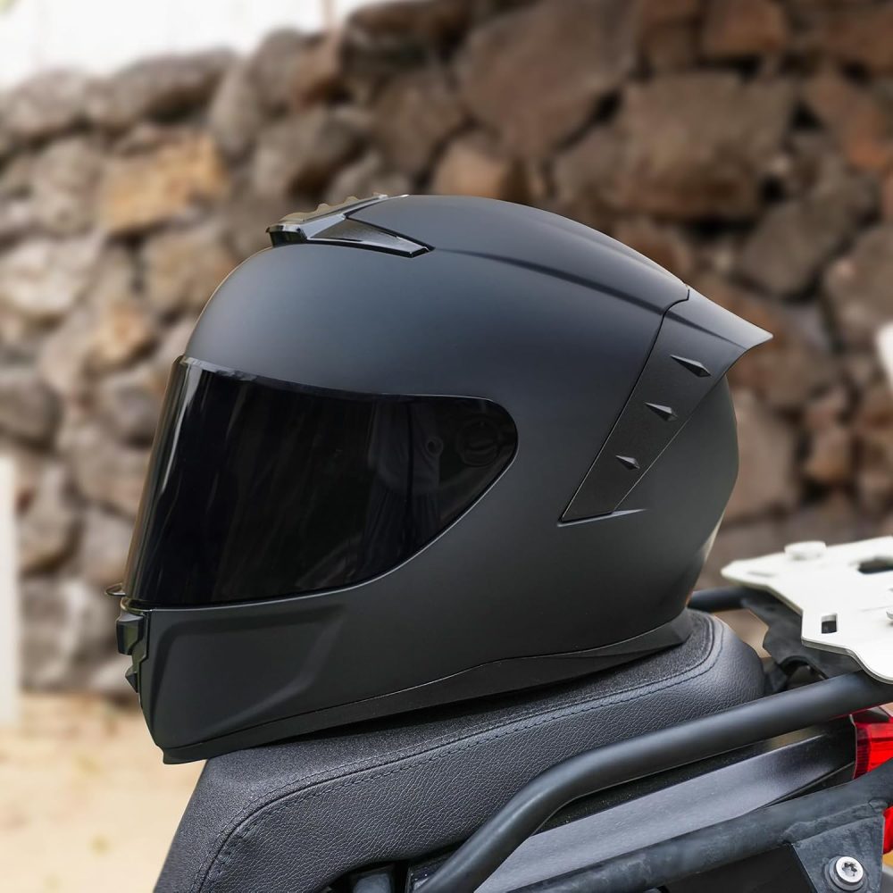 Motorcycle Full Face  Street Bike Motorbike Helmet for Adults Men Women  Approved - Image 2