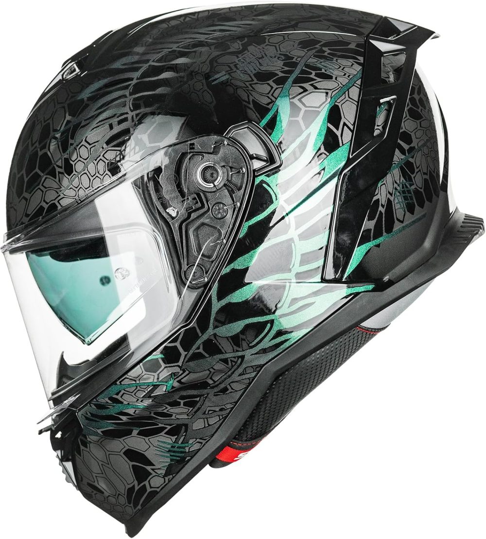 Motorcycle Helmets DOT ECE Dual Visor Street Racing Helmet Full Face Powersports s for Men Women